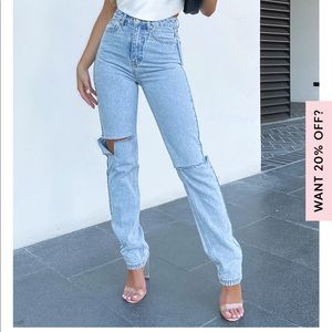 WHITEFOX SKINNY BOYFRIEND JEANS